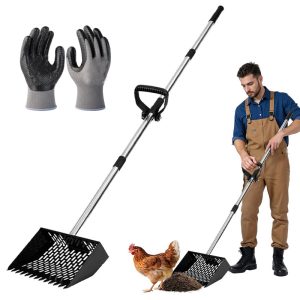 3 in 1 Metal Poop Scooper & Rake & Screen, For Chickens, Dogs, Horses, and Cats hardware equipment