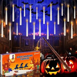 24 PCS Floating Candles with Wand Remote & Holiday Tattoo Sticker Set hardware equipment
