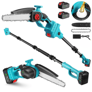 2 in 1 Cordless 8 inch Chainsaw with Pole Saw hardware equipment