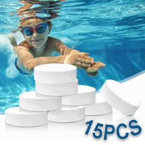 15 PCS 3 Inch Pool Chlorine Tablets for Solar Pool Chlorine Floater industrial tool