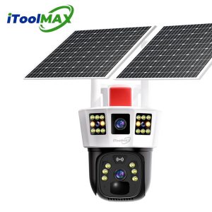 4MP Triple Lens Wireless Solar Camera hardware equipment