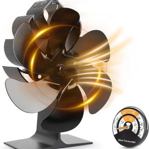 6 Blades Heat Powered Wood Stove Fan hardware equipment